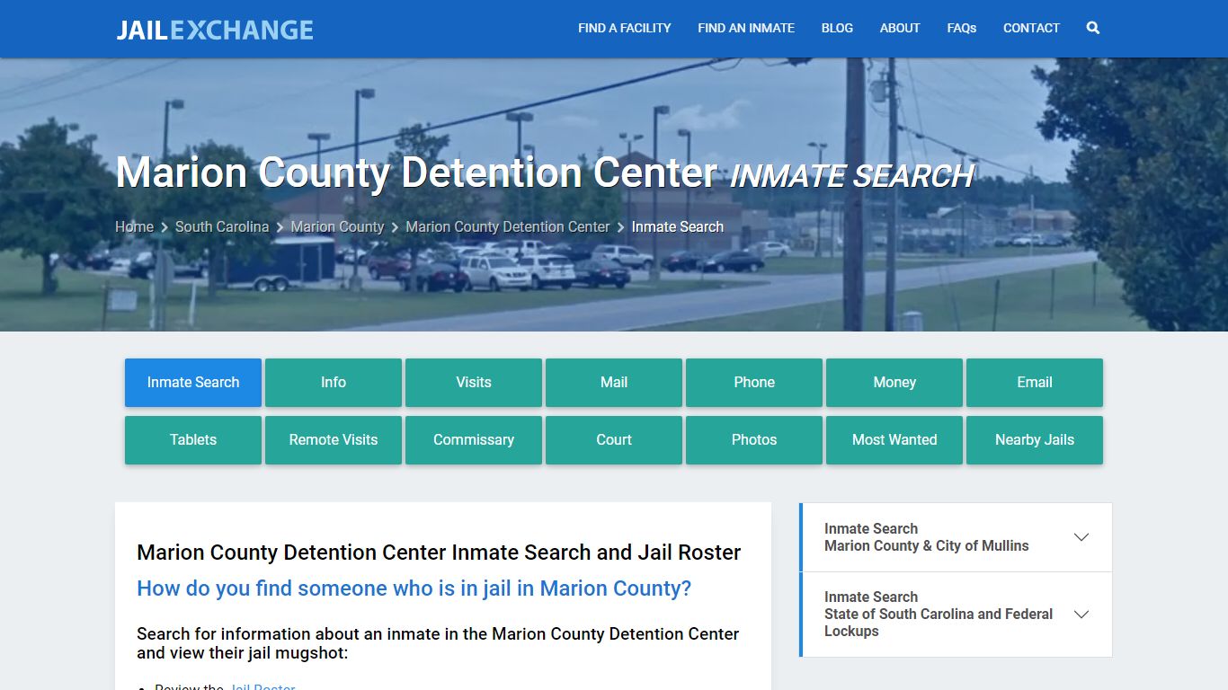 Marion County Detention Center Inmate Search - Jail Exchange